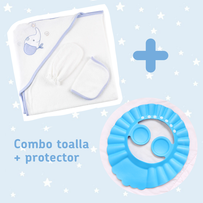 COMBO TOALLA FELPA + PROTECTOR DE BAÑO