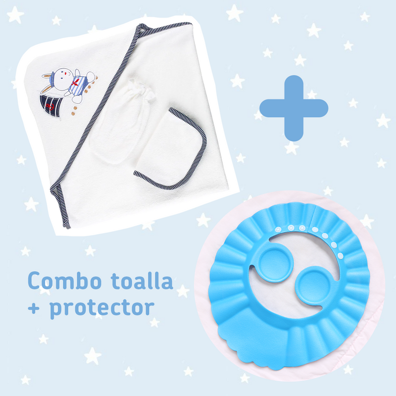 COMBO TOALLA FELPA + PROTECTOR DE BAÑO